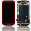 Replacement Samsung S3 i747 LCD with Digitizer and Frame Red