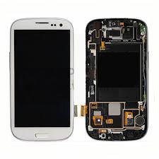 Samsung S3 i747 LCD with Digitizer and Frame  White - Best Cell Phone Parts Distributor in Canada
