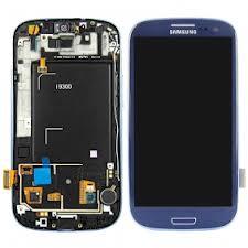 Samsung S3 i9300 LCD with Digitizer and Frame  Blue - Best Cell Phone Parts Distributor in Canada