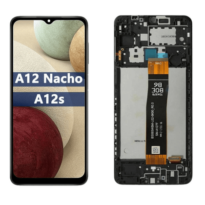 Samsung Galaxy A12 Nacho A127 LCD Display WIth Frame Touch Panel Screen Digitizer Assembly For Samsung A127F,A127M,A127U - Best Cell Phone Parts Distributor in Canada, Parts Source