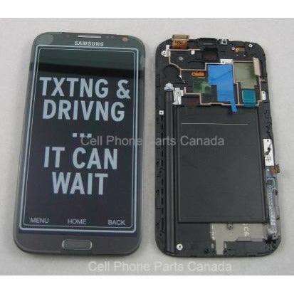 Samsung Note 2 i317 LCD with Digitizer and Frame Grey - Best Cell Phone Parts Distributor in Canada | Samsung galaxy phone screens | Cell Phone Repair
