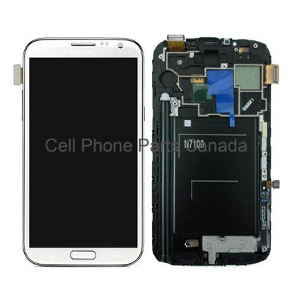 Samsung Note 2 i317 LCD with Digitizer and Frame White - Best Cell Phone Parts Distributor in Canada | Samsung galaxy phone screens | Cell Phone Repair