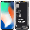 Soft OLED Material LCD Screen and Digitizer Full Assembly for iPhone X (Black)