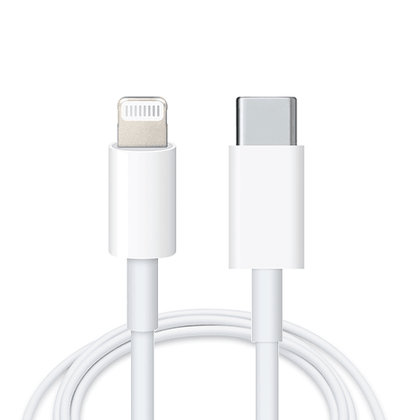 USB-C to Lightning Cable 5A, 1.2 m, for Iphone (White) - Best Cell Phone Parts Distributor in Canada, Parts Source