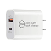 Wall Charger White WH:20W Type-C & USB-A For iPhone 12 - 13 - 14 - 15